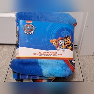 Nickelodeon Paw Patrol Blue and Red Plush Blanket